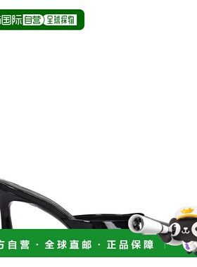 自营The Attico Leather Flat Women's Sandals - black 美国奥莱