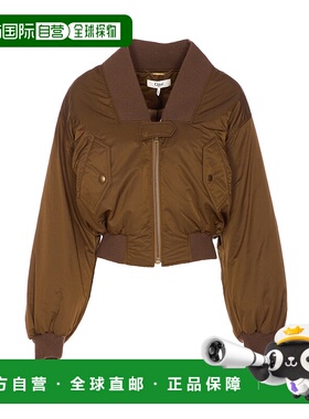香港直邮CHLOÉ 女士夹克 25AVE16113233 AW2025 棕色 NYLON BOMBE