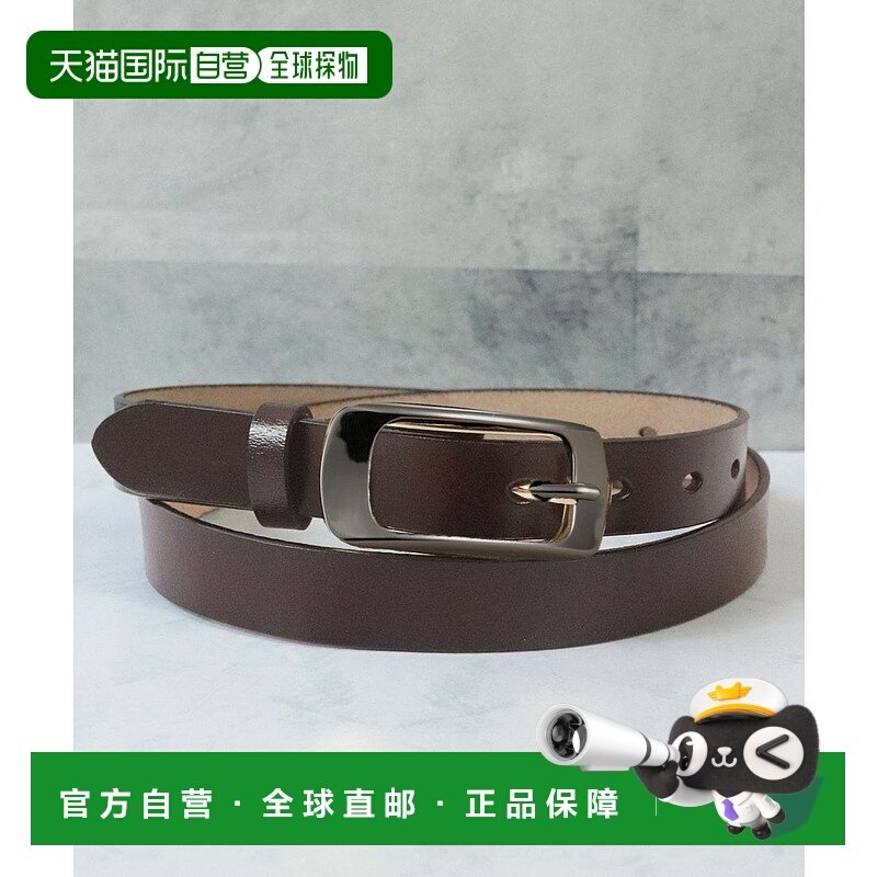 日本直邮florge 方形框架扣粗款皮革腰带 FL8218EW08192 腰带