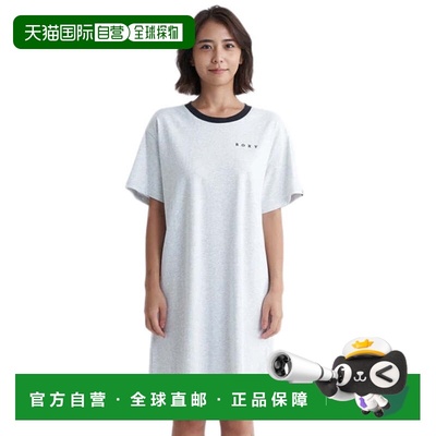 日本直邮ROXY GETTING LOST IN PARADISE 标志后背印花及膝连衣裙