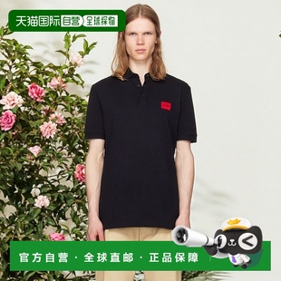 雨果 男士 Slim 香港直邮潮奢 Pique HUGO Cotton 1h可退 黑色