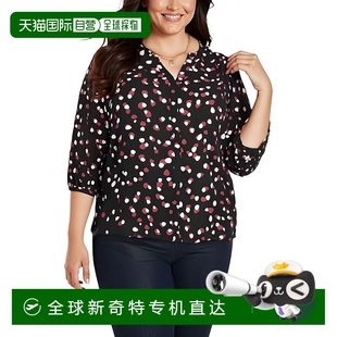 Watkins 自營(yíng) nydj更多女式 紐扣前襯衫 美國(guó)奧萊直發(fā) Dot
