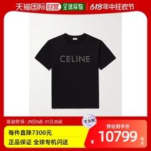 Celine 思琳 男士 宽松款 Logo精饰棉针织T恤 香港直邮潮奢