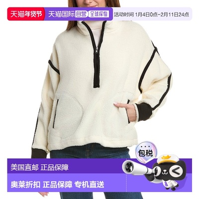 自营RD STYLE Morgan Mock Fleece Pullover - white 美国奥莱直