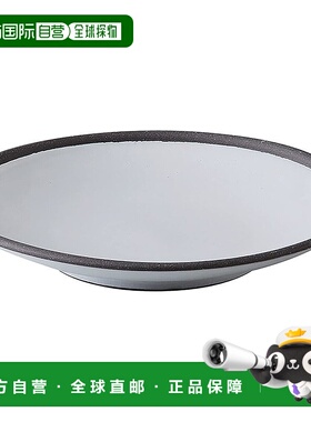 【日本直邮】波佐見焼 利左卫门窑盘 17cm 灰色 灰色 哑光 日本制