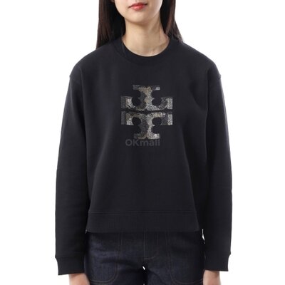 TORY BURCH 水晶徽标卫衣 (163273-001)