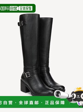 自营Dr. Scholl's Prairie Boots Women's Black Leather Block H
