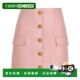 香港直邮BALMAIN 粉红色 SS2026 女士半身裙 GF1LBB29LE044HR