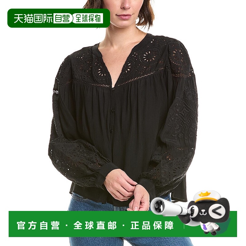自营velvet by graham & spencerGraham&Spencer Libby天鹅绒上衣