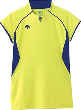 【日本直邮】迪桑特运动衫 排球 连肩袖 L黄×黑S DSS-4430