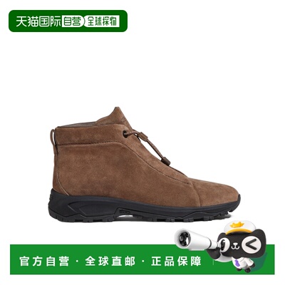 1h可退 香港直邮Zegna 徽标高帮休闲鞋 LHNVBS5809Z