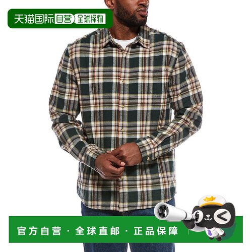 自营the normal brandNormal品牌Louis重量级法兰绒衬衫-绿色 美
