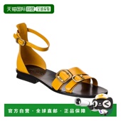 自营 美国奥莱直发 黄色 tod sTOD皮革凉鞋