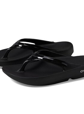 潮奢 OOFOS 女士 OOlala 凉鞋 black黑色 舒适时尚