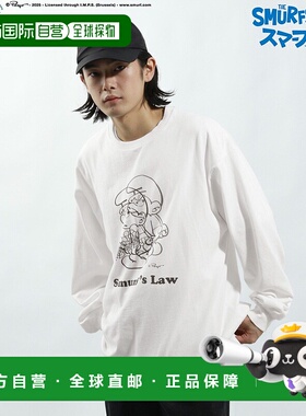 1h可退 日本直邮BAYFLOW男装【THE SMURFS/蓝精灵】联名印花T恤