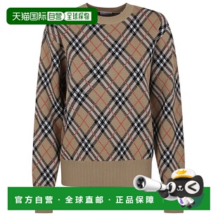 Beige neutrals Wool Sweater 美 Blend 自营burberryCheckered