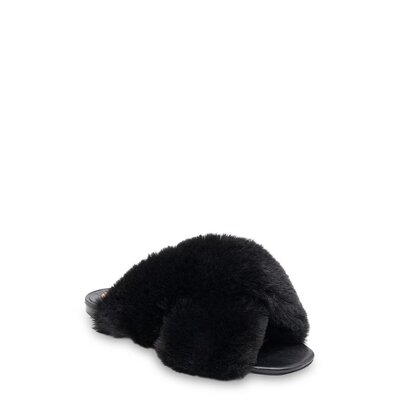 bcbgmaxazria【美国奥莱】直发 Thea Cosy 拖鞋 - 黑色