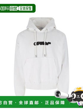 自营off-whiteOff- Cotton Men's Sweatshirt - white 美国奥莱直