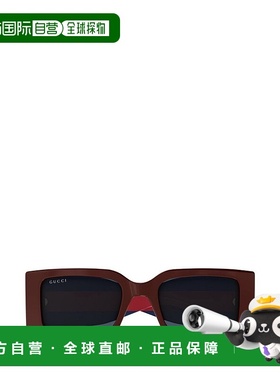香港直邮Gucci 古驰 男士 长方形太阳镜 GG1860S red红色 舒适时