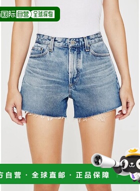 自营AG Adriano Goldschmied Alexxis Short Women Blue Denim Ra