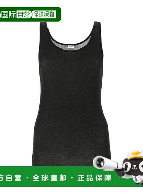 香港直邮SAINT LAURENT 女士T恤 504959YB2OZ1000 CO 黑色