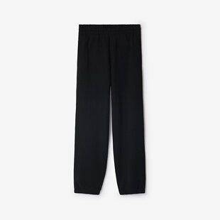 女士黑色棉运动裤 博柏利 Burberry
