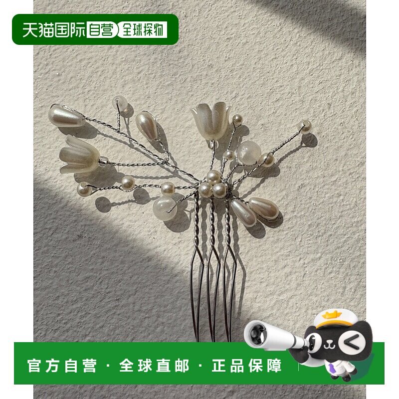 1h可退 日本直邮Dorry Doll女士花朵珍珠3D发梳 25406