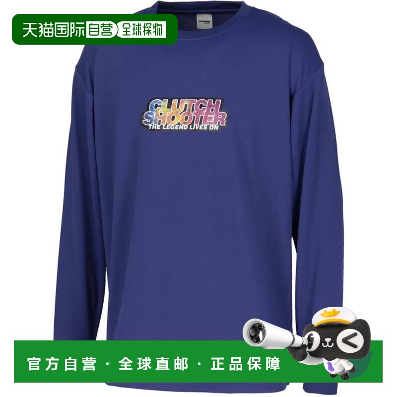 日本直邮Converse 篮球印花长袖衬衫 CB252364L 2800 C.藏青色