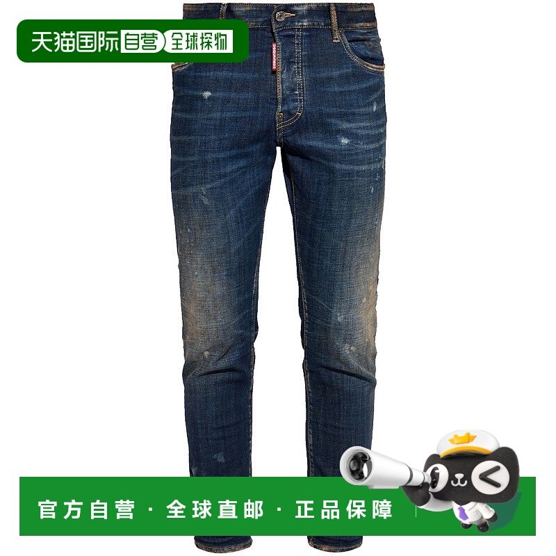 香港直邮DSQUARED2 男士牛仔裤 S74LB1594S30664470 SS2025