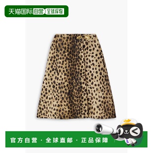 1h可退 香港直邮valentino 华伦天奴 女士 裹式精饰美洲虎纹羊毛