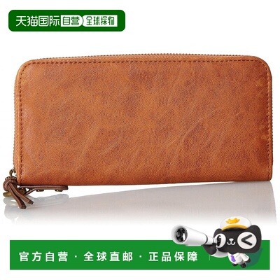 【日本直邮】DEVICE钱包GLAND圆型焦糖色男士经典百搭长钱包