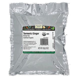 香港直发Frontier Co Op姜黄姜草本茶营养健康冲泡453g茶叶