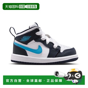自营Jordan 1 Mid 'Obsidian Dark Dust Blue' Baby/Toddler Shoe