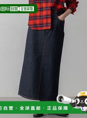 日本直邮23区 可洗涤弹力牛仔短裙 牛仔裙裙子[234613EW09037]