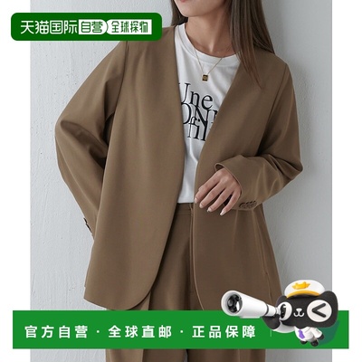 1h可退 日本直邮Lui's FEMME 女士简约V领西装外套 通勤日常两用