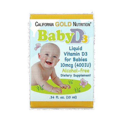 香港直发iHerb california gold nutrition婴儿维生素D310ml