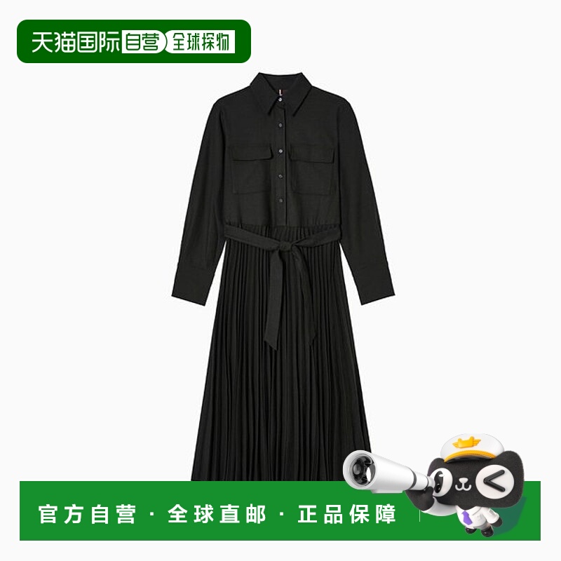 韩国直邮TOMMY HILFIGER 法兰绒褶皱连衣裙 T22F7TDR081WT1PLI