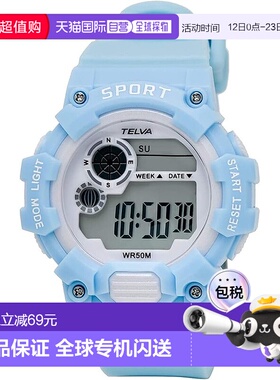 【日本直邮】CREPHA 女款数字防水计时表 TE-D280-LB