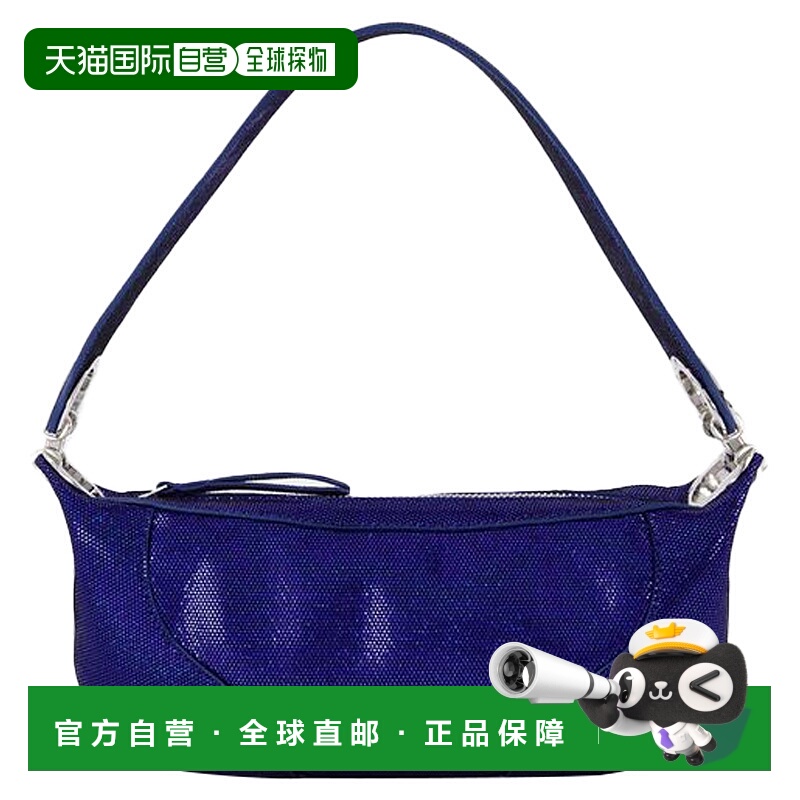 自营 by far迷你Amira Hobo包-迄今为止-蓝色-皮革-蓝色 美国奥莱