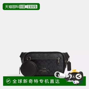 日本直郵COACH 簽名帆布蔻馳 腰包 Elias