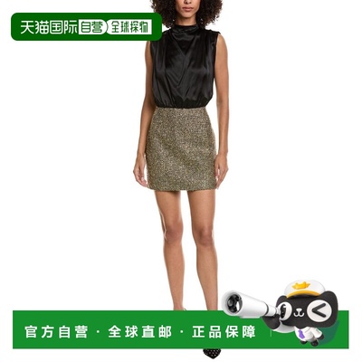 自营Amanda Uprichard Brantley Mini Dress - yellow 美国奥莱直