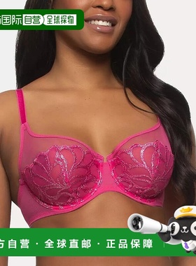 1h可退 【美国直邮】Paramour 女士 Lotus 刺绣无衬里文胸 舒适透