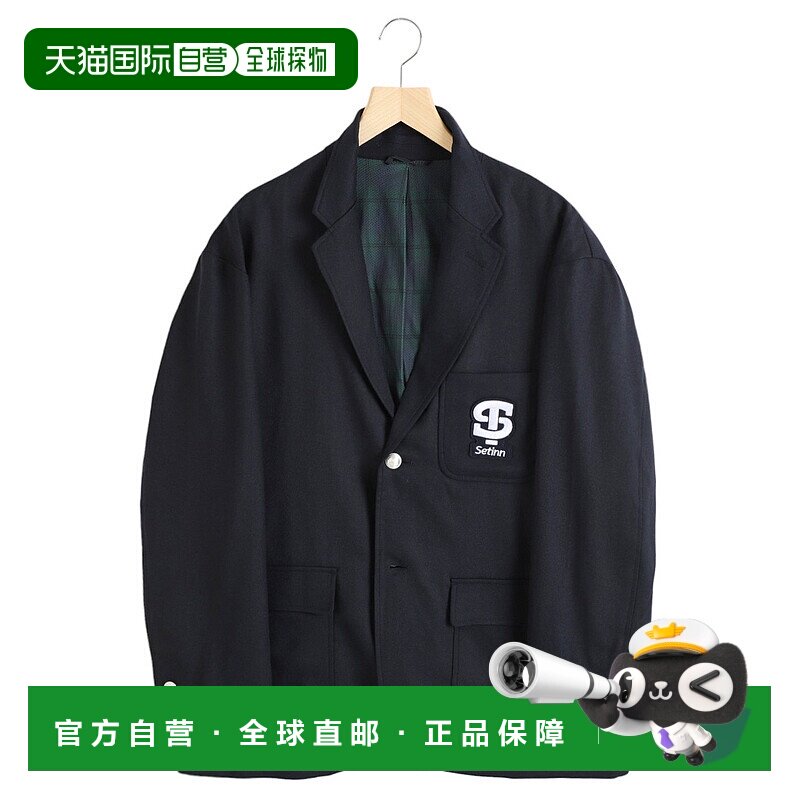 1h可退 日本直邮Setinn 男士徽章Logo宽松版Blazer外套 24F004