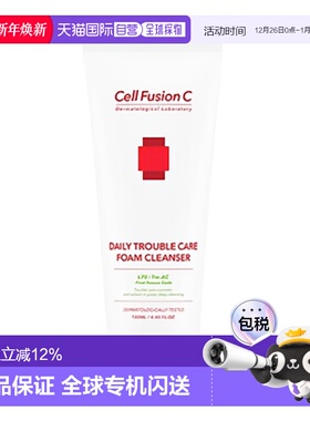 韩国直邮Cell Fusion C 秀肤生 绿色弱酸性痘痘肌洗面奶 130ml DA