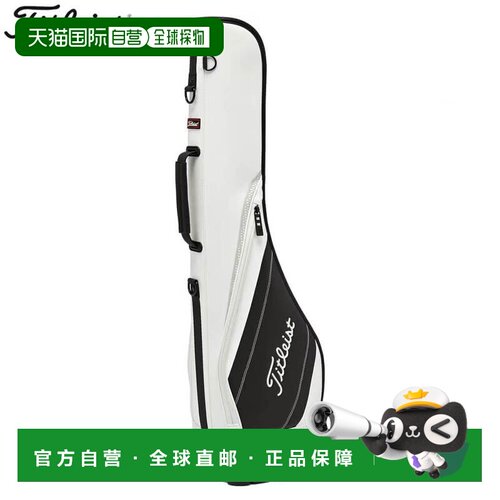 日本直邮Titleist 男士高性能四分之一球包 TB25PQB 10 白色/黑色