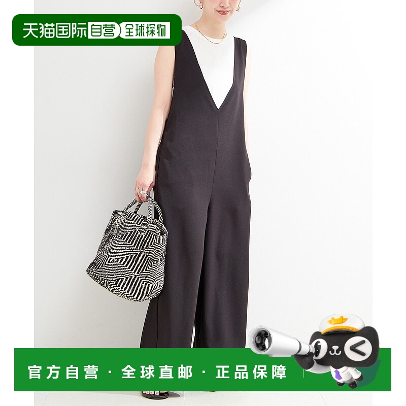 1h可退 日本直邮B.C STOCK 女装 宽松V领可调节背带牛仔裤 250407