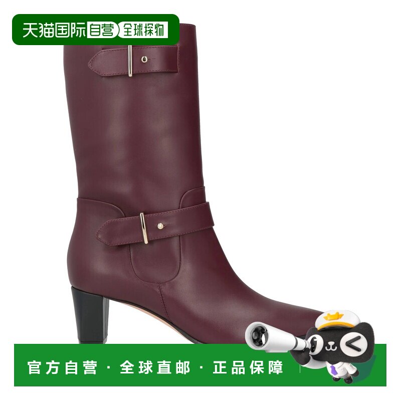 香港直邮Bally 巴利 女士 脚踝靴 red红色 舒适时尚中筒靴女靴