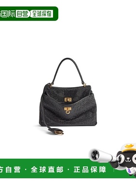 自营欧洲直邮Balenciaga巴黎世家 Rodeo女士黑色可拆钥匙扣手提包