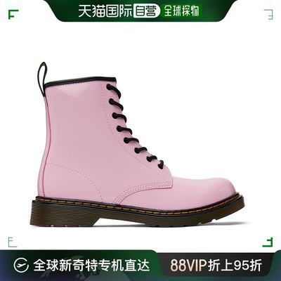 香港直邮潮奢 Dr. Martens 马丁大夫 女童 粉色 1460 儿童踝靴童