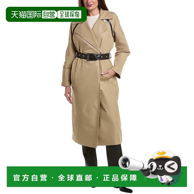 自营Apparis Marge风衣-棕褐色 美国奥莱直发